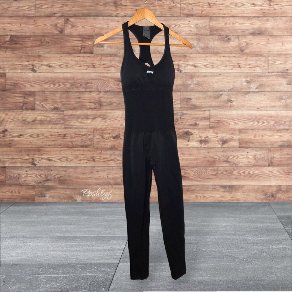 Bo+Tee Full Length Cut-Out Jumpsuit in Black Small